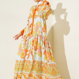 Authentic Patterned Hijab Dress